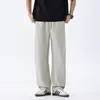 Pantalones casuales para hombre 2026 verano nuevo estilo sueltos finos rectos pantalones de chándal casuales algodón