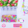 Brinquedos Infantis com Contas Meninas Feitos à Mão Pacote de Material DIY Meninas Colar Pulseira Joias Usar Contas Quebra-Cabeça