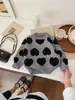 Suéter para Niñas Otoño Invierno 2026 Estilo Coreano Moda Suéter Grande de Corazón Grueso de Punto para Niños Top de Comercio Exterior Dropshipping
