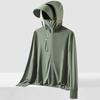 Camelo Hjcamel Roupa de Proteção Solar Outdoor Feminina Seda Gelo Novo Verão Leve Anti-UV Respirável Jaqueta Roupa de Pele