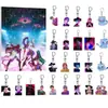 Calendario de Cuenta Regresiva Navideña para Grupo de Chicas Cazadoras de Kpop Transfronterizo Caja Sorpresa Colgante de Llavero Acrílico para Mochila de Coche
