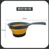 Doméstico Long Handle Folding Water Scoop Cozinha Portátil Plástico Engrossado Colher de Água Bebê Crianças Colher de Banho Colher de Água de Banho