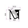 Luz lineal LED Luz de gabinete luz biselada emisora de luz ranura de aluminio perfil de aluminio 1010 recinto empotrado kit de luz lineal