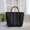 Bolso Tejido a Mano de Gran Capacidad Nuevo Cesta de Plástico para Verduras Bolso de Playa Portátil Casual para Mujer Bolso Tote Cesta de Compras