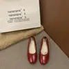 Zapatos de mujer de moda estilo coreano que aumentan la altura, nuevo modelo de primavera 2026, mocasines planos elegantes tipo bailarina con lazo