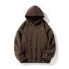 Sudadera con capucha de felpa pesada de estilo americano retro de 430 g, nuevo estilo de primavera, artesanía de flor quemada, sudadera con capucha con estampado de letras Q