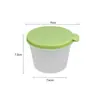 Caixa de Armazenamento para Conservação na Geladeira Redonda para Cozinha Cereal Lanche Frutas e Vegetais Transparente Selada Caixa de Armazenamento de Grau Alimentício