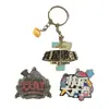 Chaveiro tridimensional de metal personalizado liga de zinco chaveiro de desenho animado presente comercial pingente de chave de carro personalizado