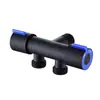 Acero inoxidable 304 uno en dos salida doble manija doble control grifo de pistola rociadora fría simple grifo de pico de apertura rápida para lavadora