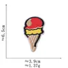 Patches bordados de desenhos animados de comida retrô americana, comida gourmet e bebida, incluindo designs de cola, pizza e sorvete, para atacado de roupas e bagagens