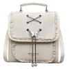Bolso de Moda Minimalista de Nicho Primavera 2026, Bolso Cruzado Texturizado con Lazo Dulce Estilo Universitario a la Moda para Mujer