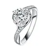 Anillo de Diamante de Propuesta Estilo Coreano Conjunto de Anillos Anillo de Mujer Diamante al Descubierto Anillo Flor de Sol Joyería Daifa