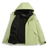 Chaqueta tres en uno para hombre y mujer, conjunto térmico de grafeno de dos piezas desmontable, adecuado para montañismo, personalizable con logo
