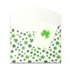 Envelope de Papel Especial de Alta Qualidade com Trevo de Quatro Folhas da Sorte, Artesanato em Relevo, Envelope para Presente, Envelope para Joias de Mão