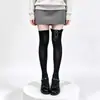 Calcetines Originales Japoneses 3D con Alas Hasta la Rodilla Color Sólido Adelgazantes Terciopelo Fino Antideslizantes Calcetines Altos Estilo Escolar Calcetines JK