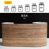 Adesivo de grão de madeira autoadesivo capa de madeira maciça cobrir furos reparar piso madeira borda de porta wrap tira decorativa renovação de guarda-roupa móveis