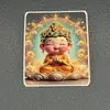 Lienzo Thangka de Oro Hecho a Mano Zakiram Vida Pasada Bebé Buda Zodiaco Benmingfo Núcleo del Lienzo Thangka