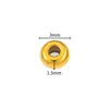 Cuentas separadoras de acero inoxidable en oro de 18k, cuentas separadoras para pulseras que no se decoloran, cuentas para accesorios de joyería DIY