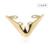 Tacones Altos para Mujer Punta Protectora Cubierta Anti-patada Punta Invisible Decorativa Bolsas de Zapatos de Cuero Accesorios Puntiagudos Cubierta Protectora Metálica para Zapatos