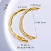 Pulsera de perlas con textura de platino y oro de 14 quilates con preservación del color de Jin Yan, media pulsera de lava con rama irregular, pulsera artesanal
