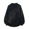 Jaqueta de Moda Solta Colorida Bordada Tendência Personalizada Masculina Outono/Inverno 2026 para Adolescentes e Estudantes