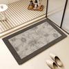 Tapete de Diatomita Transfronteiriço Banheiro Tapete Absorvente para os Pés Vaso Sanitário Fácil de Pegar Tapete de Porta Doméstico Resistente à Sujeira Tapete Antiderrapante