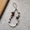 Design Original 2025 Inverno Estilo Fair Isle Filhote Fofo Cordão para Celular Corrente para Celular Ccd Pingente de Câmera