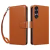 Adecuado para Sony Xperia 5 Iv Anti-Caída Funda de Cuero para Teléfono Ace 3 con Soporte y Fijación Magnética 1 Vi Funda de Teléfono Cubierta de Cuero