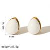 Brincos e Argolas de Aço Titânio com Óleo Gotejante de Beleza para Meninas Nicho de Alto Nível Aço Inoxidável Brincos Aliexpress Joias Transfronteiriças para Mulheres