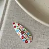 Lindos y Dulces Pasadores para Niñas con Estampados Florales Coloridos, Pinzas Laterales para el Cabello, Pinzas para el Flequillo, Pinzas para la Frente, Pasadores