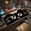 Mouse Pad de Formato Irregular, Tamanho Extra Grande para Meninas, Tapete Elegante para Mesa de Escritório, Tapete Grande para Teclado de Estação de Trabalho