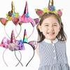 Diadema de Unicornio Transfronteriza de Elfo Lluvioso Accesorios para el Cabello para Niños Diadema para Fiesta de Vacaciones para Niñas Tocado Lindo de Dibujos Animados