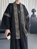 Jaqueta Jacquard Estilo Chinês Padrão Cobra Masculina Primavera e Outono Nova Roupa Estilo Chinês Robe Preguiçoso e Bonito Hanfu