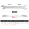 Llave de doble extremo delgada, llave de horquilla delgada de 3 mm, llave de doble propósito, llave para tuberías de plomería, llave para boquilla de gas, herramienta