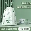 Bolsas de Basura Camellia, Tipo con Cordón Engrosado para el Hogar, Bolsas de Plástico Resistentes a Roturas, Adecuadas para Sala de Estar y Cocina, Paquete Económico