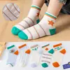 Calcetines de Malla Transpirables Finos para Niñas, Venta al por Mayor Transfronteriza, Primavera y Verano, de Caña Media, para el Piso, con Bordes Volantes