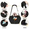 Bolso de hombro para mascotas para exteriores con cierre de cordón, bolso cruzado transpirable para mascotas con correa de hombro ajustable, admite logotipo personalizado