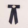 Suqi Estilo Japonês e Coreano Laço Fita Canelada Uniforme Escolar Estudante Cor Sólida Broche Acessório Pérola Fresco e Doce