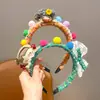 Diadema de Tejido de Lana para Niños Muñeco de Tela Perro de Nariz Larga Diadema para Niña No Aprieta la Cabeza y No Presiona el Cabello Accesorio para la Cabeza de Niña
