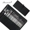 Set de Alta Gama Transfronterizo de 24 Piezas de Pinceles Envueltos en Tela, Brochas de Tabla, Pinceles para Pintura al Óleo, Pinceles para Pintura Acrílica, Pinceles de Nylon