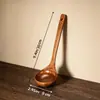 Juego de Cocina Kemu Natural, Utensilios de Cocina de Madera Maciza, Espátula y Cuchara, Especial para Sartenes Antiadherentes, Cuchara para Sopa Resistente a Altas Temperaturas, Espátula de Madera, Superventas Transfronterizo