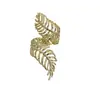 Pulsera elástica estilo europeo y americano con diseño de hoja retorcida en espiral para mujer, Lujo accesible, Gama alta, Versión ancha, Tendencia de pulsera exagerada