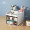 Caja de Almacenamiento Giratoria 360° para Brochas de Maquillaje, Portamaquillaje Transparente a Prueba de Polvo para Labiales
