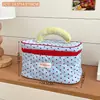 Bolsa de Viaje Portátil Multifuncional, Neceser Simple de Color Caramelo, Mini Bolsa de Almacenamiento para Ropa Interior, Estuche de Lápices Labiales con Compartimentos