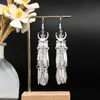 Pendientes de Pavo Real para Minorías Étnicas, Regalos Retro de Plata Miao Estilo Étnico, Accesorios de Pendientes Vintage de Imitación Plata