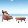 Muebles de exterior, sofá de ratán, mesa y silla, individual, informal, para balcón, silla de ratán, doble, para tres personas, para patio, jardín, mesa de centro combinada