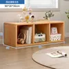Mesita de noche semicerrada, armario con rejilla partitionada, estantería de almacenamiento para dormitorio, estante de niveles de pie, armario de almacenamiento al pie de la cama
