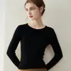 Suéter premium listo para usar 100% cachemir para bebé, jersey de cuello redondo para mujer, top de otoño e invierno, corte ajustado, estilo nuevo