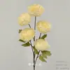 Arranjo de Chão com Flores Artificiais Cor de Champanhe, Rosa de Casamento, Hortênsia, Material de Flores para Corredor de Teto, Arranjo de Decoração para Auditório