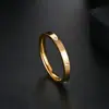 Conjunto de 3 peças de anéis de aço inoxidável cravejados com diamantes estilo coreano de luxo leve para mulheres, anel de diamante de zircônia microincrustado, joia de mão da moda